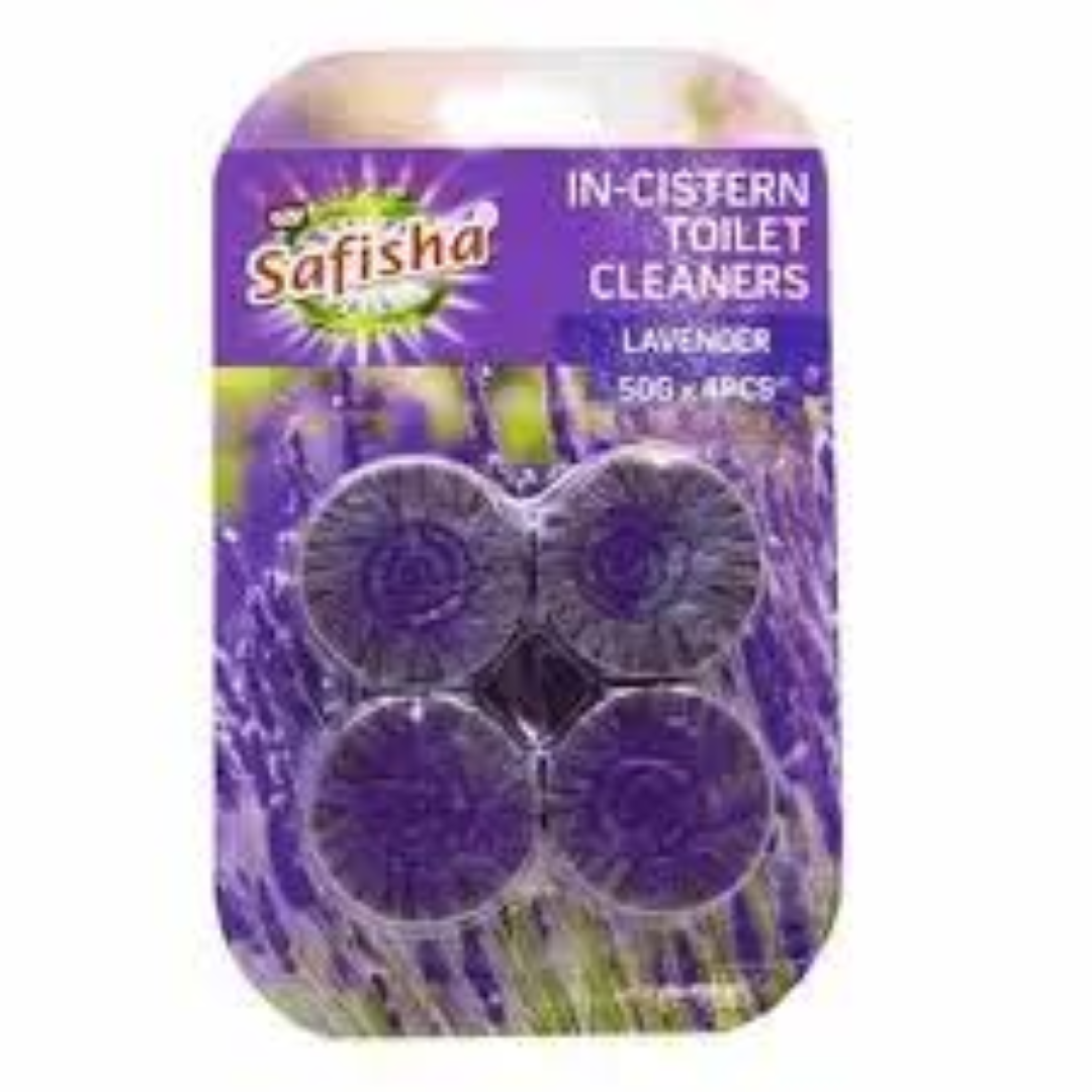 SAFISHA T/IN CISTERN BLOCKS LAVENDER 4X50G